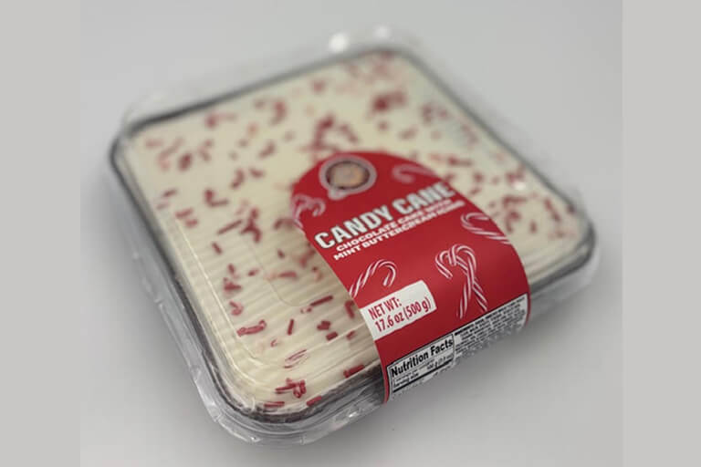 Candy Cane Picnic Cake 1